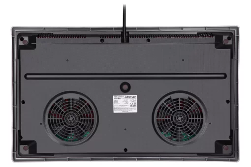 Плитка настільна Ardesto індукційна, конфорок - 2 на 1.3кВт + 1.8кВт горизонт., керування - сенсорне, таймер, boost, чорний