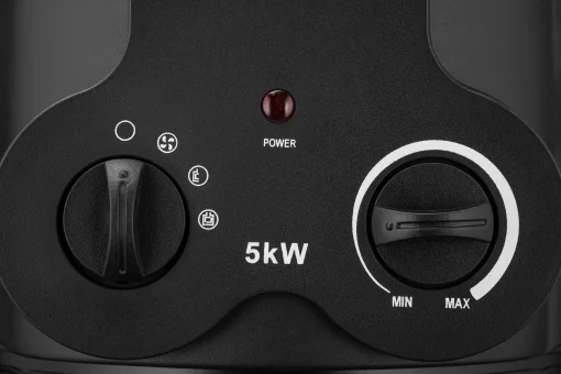 Теплова гармата електрична ARDESTO IFH-05B 5кВт, 50м2, 470м3/г, керамічний нагрів. елемент (PTC), чорний, 4кг