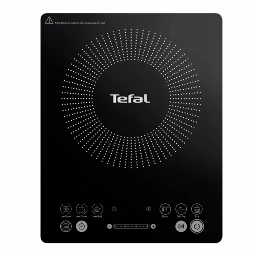 Плитка настільна Tefal індукційна Everyday Slim, конфорок - 1 на 2.1кВт, керування - сенсорне, програм - 6, чорний