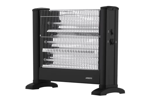 Обігрівач інфрачервоний ARDESTO кварцевий, 15м2, 1650Вт, мех. упр-ння, підлоговий, чорний