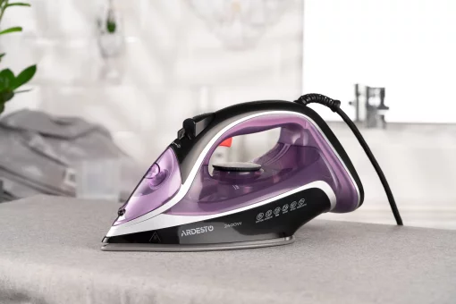 Праска Ardesto IR-B2234, 2400Вт, 350мл, паровий удар-120гр, керам. підошва, фіолетово-чорний