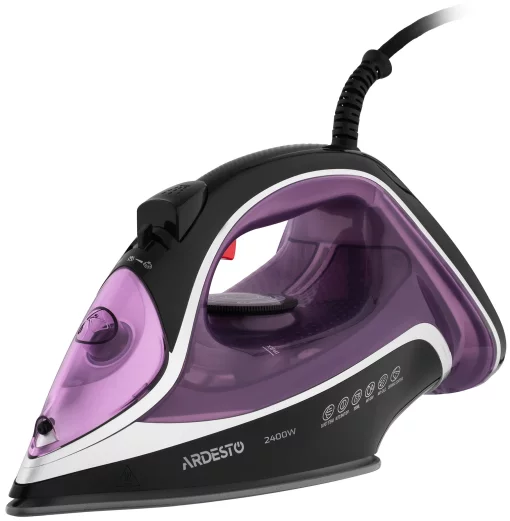 Праска Ardesto IR-B2234, 2400Вт, 350мл, паровий удар-120гр, керам. підошва, фіолетово-чорний