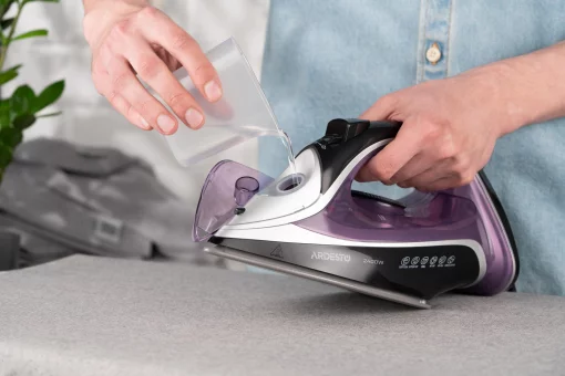 Праска Ardesto IR-B2234, 2400Вт, 350мл, паровий удар-120гр, керам. підошва, фіолетово-чорний