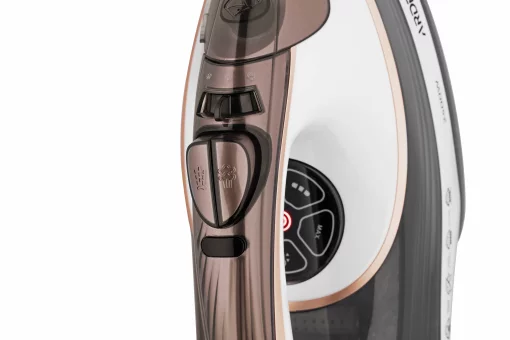 Праска Ardesto IR-B2245-E, 2400Вт, 400мл, паровий удар, електр. керування, керам. підошва, біло-сірий