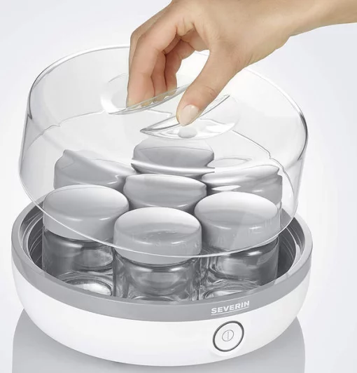 Йогуртниця  Severin 13Вт, пластик, біло-сірий