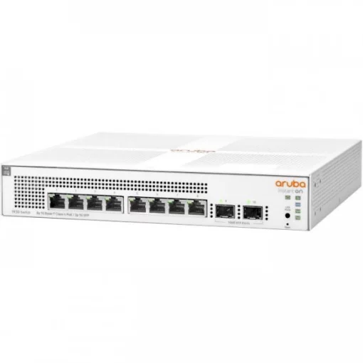 Комутатор HPE Aruba Instant On 1930, 8xGE, 2xGE SFP ports, PoE+ 124W, LT Warranty
