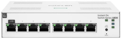 Комутатор HPE Aruba Instant On 1830 8G Switch, 8xGE, LT Warranty