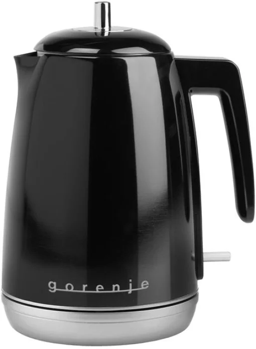 Електрочайник Gorenje 1.7л, Strix контроль, чорний