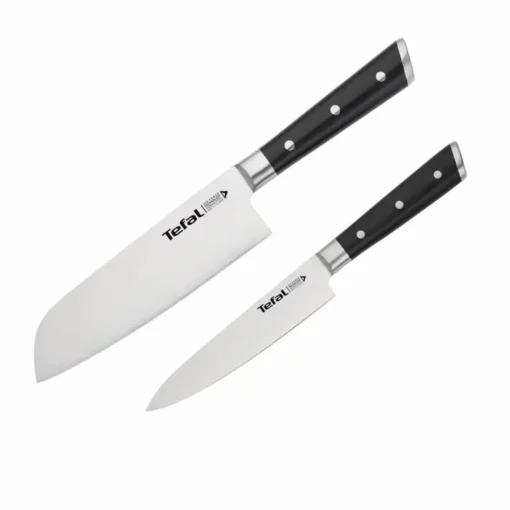 Набір ножів Tefal Ice Force, 2шт, нержавіюча сталь, пластик, чорний