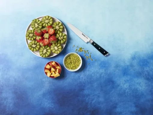 Набір ножів Tefal Ice Force, 2шт, нержавіюча сталь, пластик, чорний