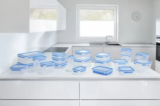 Набір контейнерів Tefal Master Seal, 5шт, пластик, прозорий, синій