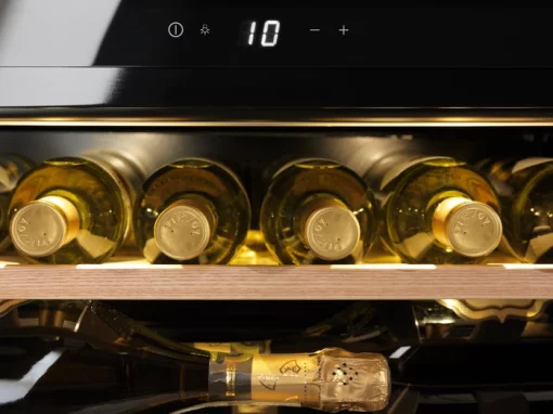 Холодильник Electrolux вбудований для вина, 45x60х56, полок - 2, зон - 1, бут-18, ST, чорний матовий