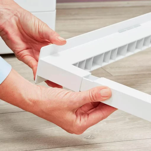 Комплект монтажний Whirlpool для з'єднання пральної машини з сушильною машиною, 45-60см, білий