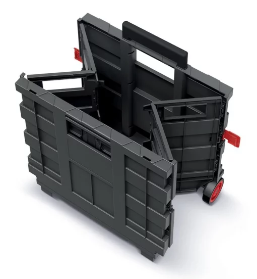 Ящик для інструменту складний Kistenberg, на коліщатках, телескопічна ручка, 16", 39.6х37х100.8см, пластик