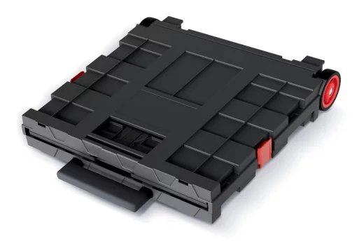 Ящик для інструменту складний Kistenberg, на коліщатках, телескопічна ручка, 16", 39.6х37х100.8см, пластик