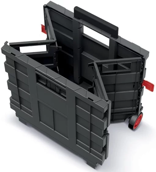 Ящик для інструменту складний Kistenberg, на коліщатках, телескопічна ручка, 16", 39.6х37х100.8см, пластик