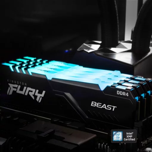 Пам'ять ПК Kingston DDR4  16GB 3200 FURY Beast RGB