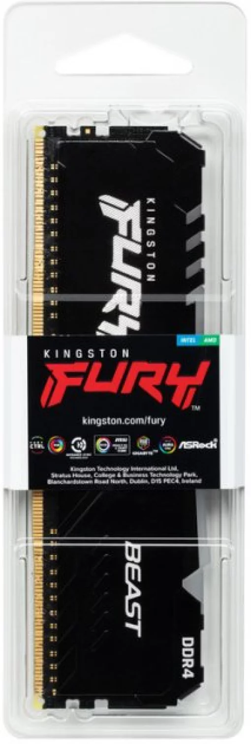 Пам'ять ПК Kingston DDR4  16GB 3200 FURY Beast RGB