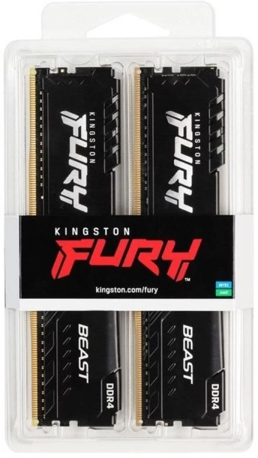 Пам'ять ПК Kingston DDR4 32GB KIT (16GBx2) 3200 FURY Beast