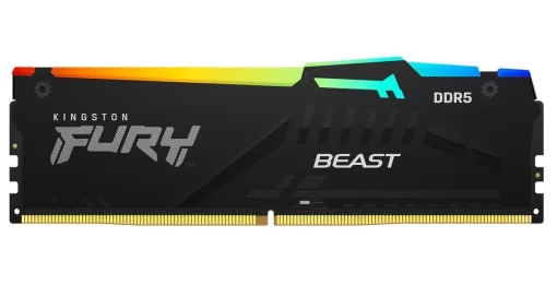 Пам'ять ПК Kingston DDR5 64GB KIT (32GBx2) 5200 FURY Beast RGB