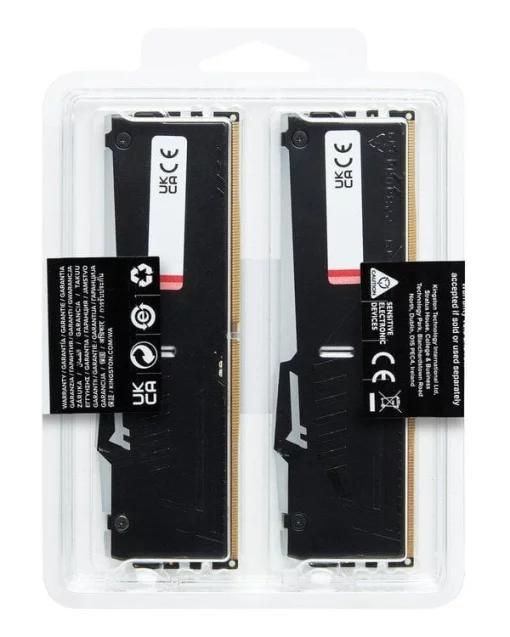Пам'ять ПК Kingston DDR5 64GB KIT (32GBx2) 5200 FURY Beast RGB