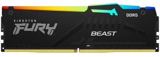 Пам'ять ПК Kingston DDR5 16GB 5200 FURY Beast   RGB