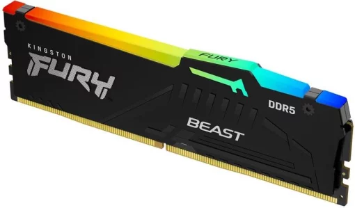 Пам'ять ПК Kingston DDR5 16GB 5600 FURY Beast  RGB