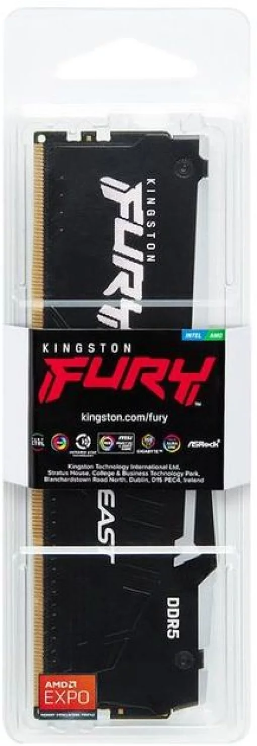Пам'ять ПК Kingston DDR5 16GB 5600 FURY Beast  RGB