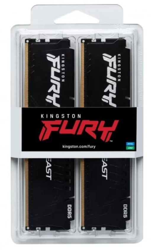Пам'ять ПК Kingston DDR5 16GB KIT (8GBx2) 5600 FURY Beast EXPO