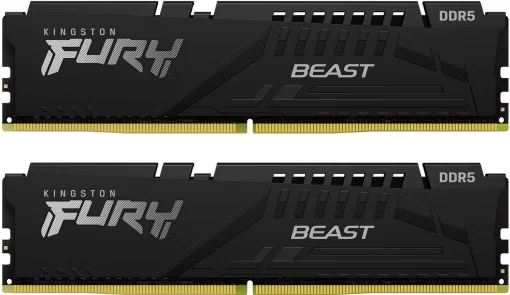 Пам'ять ПК Kingston DDR5 64GB KIT (32GBx2) 5600 FURY Beast