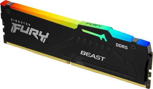Пам'ять ПК Kingston DDR5 16GB 5600 FURY  Beast RGB