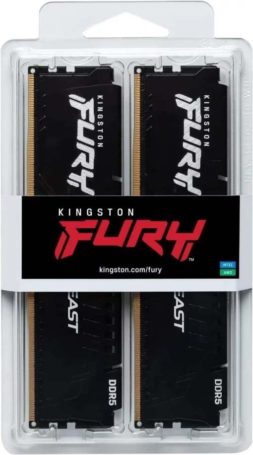 Пам'ять ПК Kingston DDR5 64GB KIT (32GBx2) 6000 FURY Beast EXPO