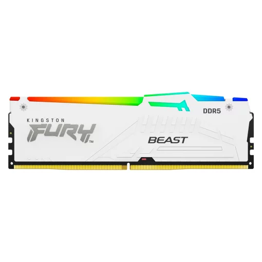 Пам'ять ПК Kingston DDR5 32GB 6000 FURY Beast  RGB EXPO Білий