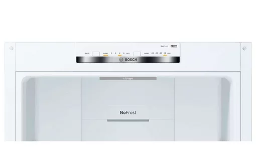 Холодильник Bosch з нижн. мороз., 203x60x67, xолод.відд.-279л, мороз.відд.-87л, 2дв., А++, NF, інв., білий