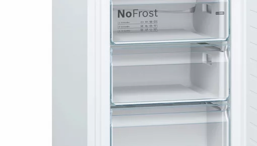Холодильник Bosch з нижн. мороз., 203x60x67, xолод.відд.-279л, мороз.відд.-87л, 2дв., А++, NF, дисплей, білий