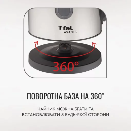 Електрочайник Tefal Express 2 1.7л, нерж. сталь, сірий
