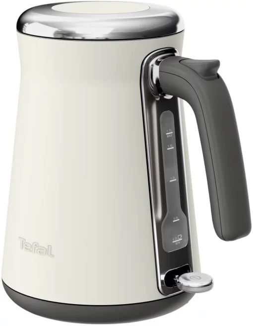 Електрочайник Tefal Collection 1.68л, Strix, нерж. сталь, бежевий