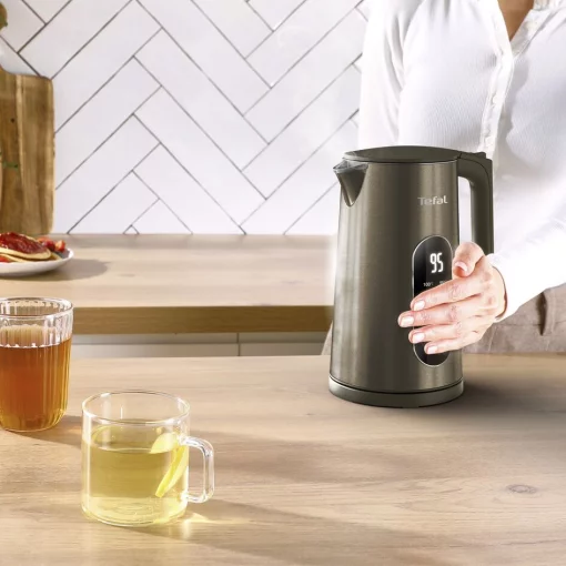 Електрочайник Tefal Selection 1.7л, з подвійними стінками, 6 темп.реж, підтримка температури, сенc. управління, бронзовий