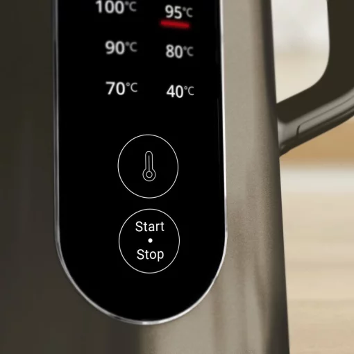 Електрочайник Tefal Selection 1.7л, з подвійними стінками, 6 темп.реж, підтримка температури, сенc. управління, бронзовий