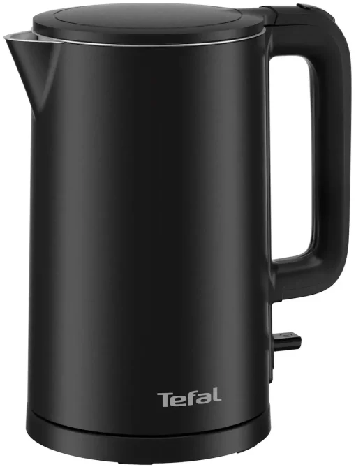 Електрочайник Tefal Thermo Protect, 1.5л, пластик, нержавіюча сталь, чорний