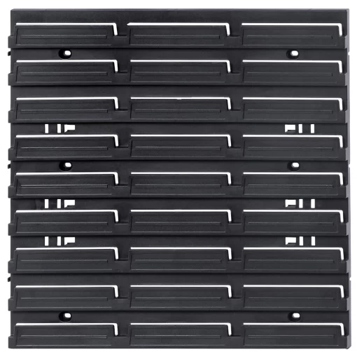 Панель підвісна з набором контейнерів для зберігання Kistenberg KOR5, панель 38.6х1.8х39см, 7 контейнерів, пластик