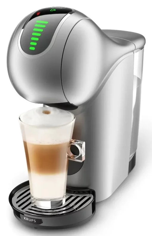 Кавоварка Krups капсульна Dolce Gusto Genio S Touch, 0.8л, капсули, сенcорне керування, сріблястий