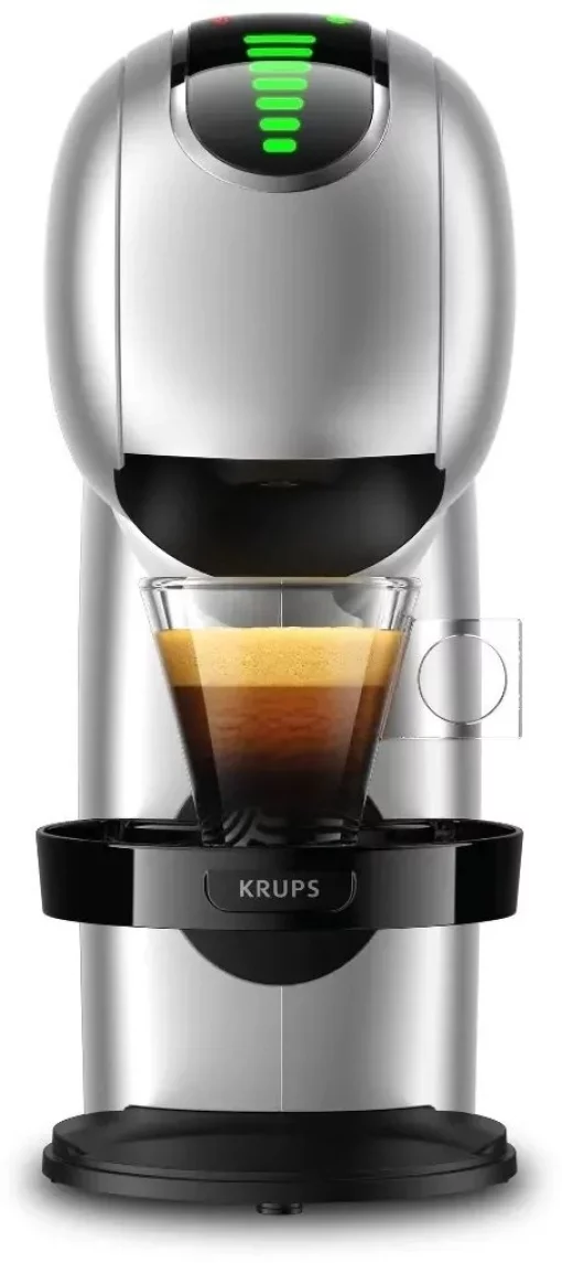 Кавоварка Krups капсульна Dolce Gusto Genio S Touch, 0.8л, капсули, сенcорне керування, сріблястий