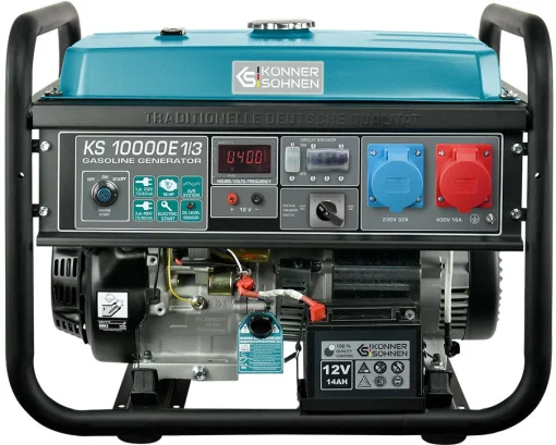 Генератор бензиновий Konner&Sohnen KS 10000E 1/3, 230/400В, 8.0кВт, електростартер, 88кг