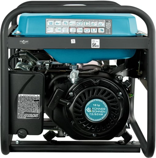 Генератор бензиновий Konner&Sohnen KS 10000E-3, 400В, 7.5кВт, 3 фази, АВР (ATS), електростартер, 89.2кг