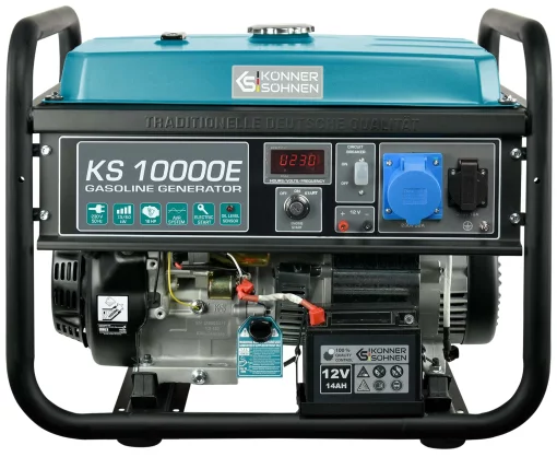 Генератор бензиновий Konner&Sohnen KS 10000E, 230В, 8кВт, електростартер, 85.5кг
