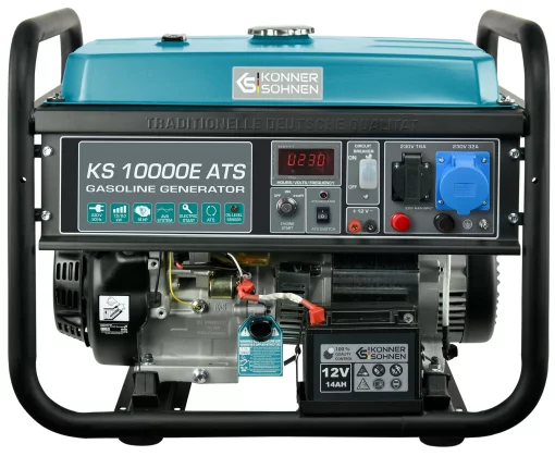 Генератор бензиновий Konner&Sohnen KS 10000E ATS, 230В, 8.0кВт, АВР (ATS), електростартер, 87.8кг