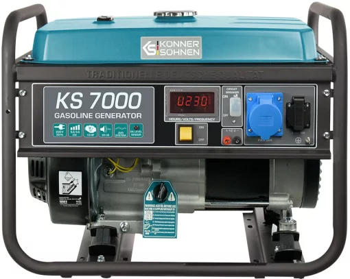 Генератор бензиновий Konner&Sohnen KS 7000, 230В, 5.5кВт, ручний стартер, 69.2кг