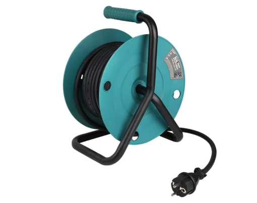 Подовжувач мережевий Konner&Sohnen KS CR-15M, 3000Вт, 4х16А/230В, 3х1.5мм, IP44, 3.2кг, на котушці, 15м, чорний