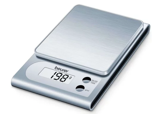 Ваги Beurer кухонні, 3кг, СR2032x1 в комплекті, метал, сірий